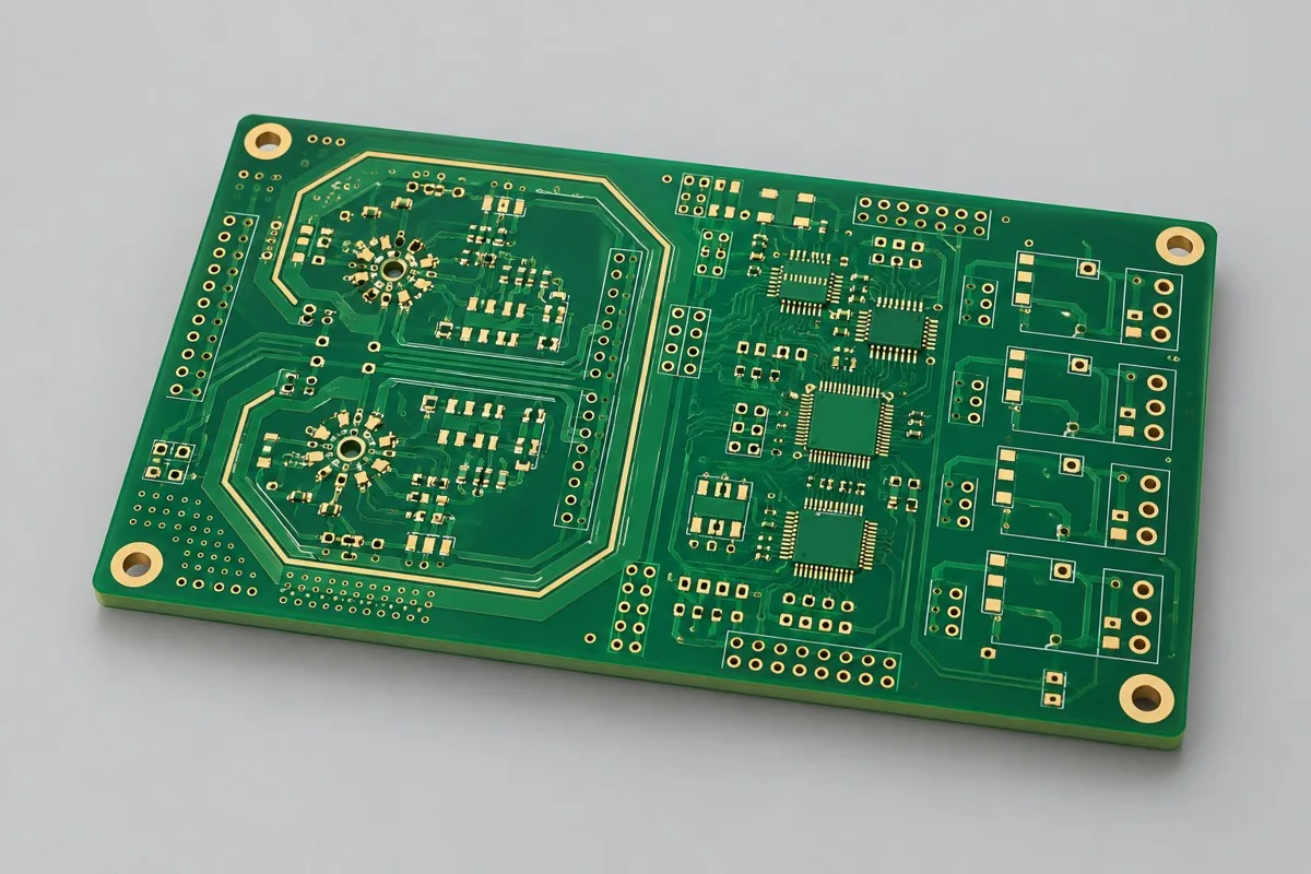 四层FR4 PCB打样配置示意