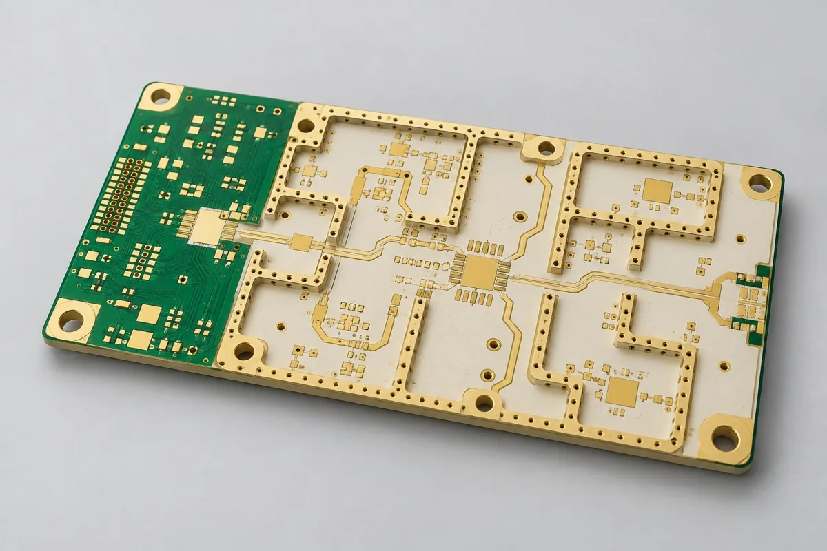 RO4350B射频前端PCB配置示意