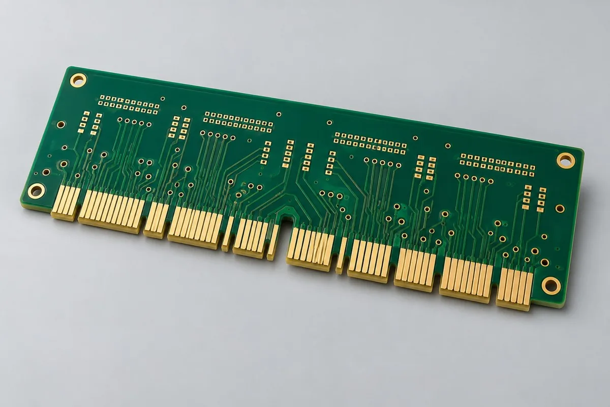 分级金手指PCB加工结构或功能示意，非实拍