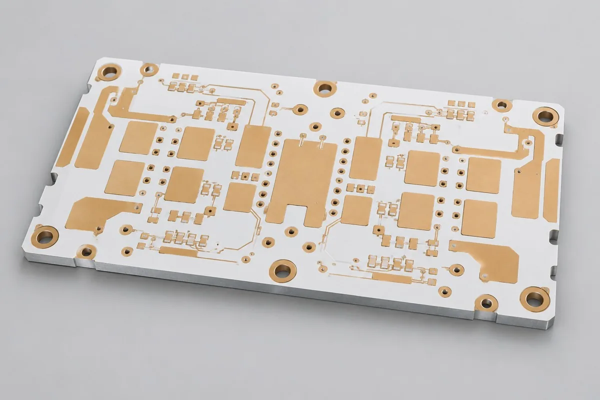 双面金属基PCB加工配置示意