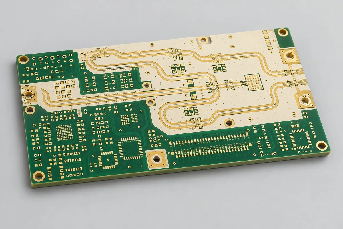 六层RO4350B混压PCB配置示意