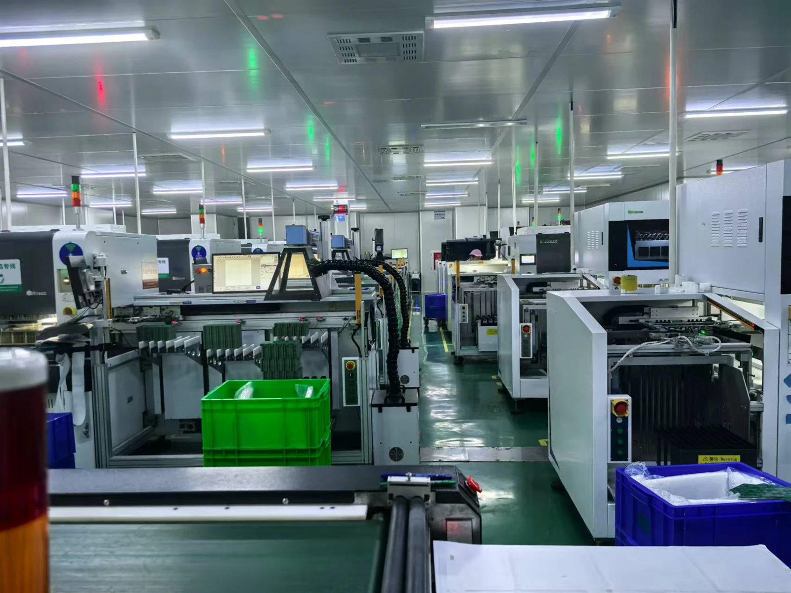 电测现场，PCB生产设备现场照片